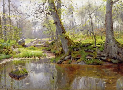 Woodland Pond by Peder Monsted